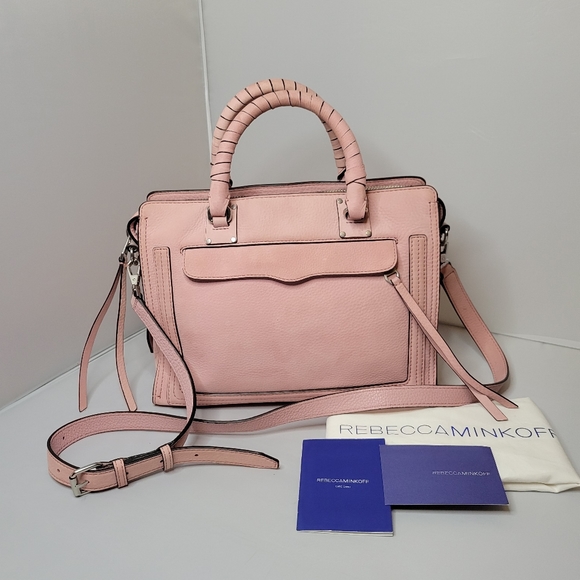 Rebecca Minkoff Medium Bree Leather Satchel Pink - Picture 4 of 16